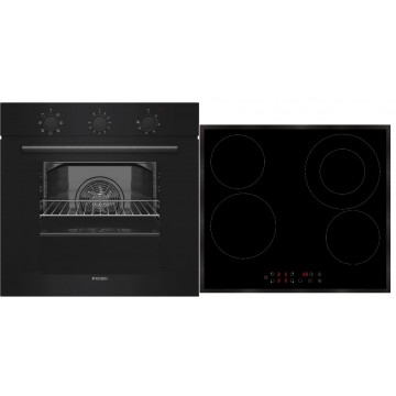 Robin SMD-329 + SB-33 Φούρνος άνω Πάγκου 70lt με Κεραμικές Εστίες Π59.7εκ. Μαύρος